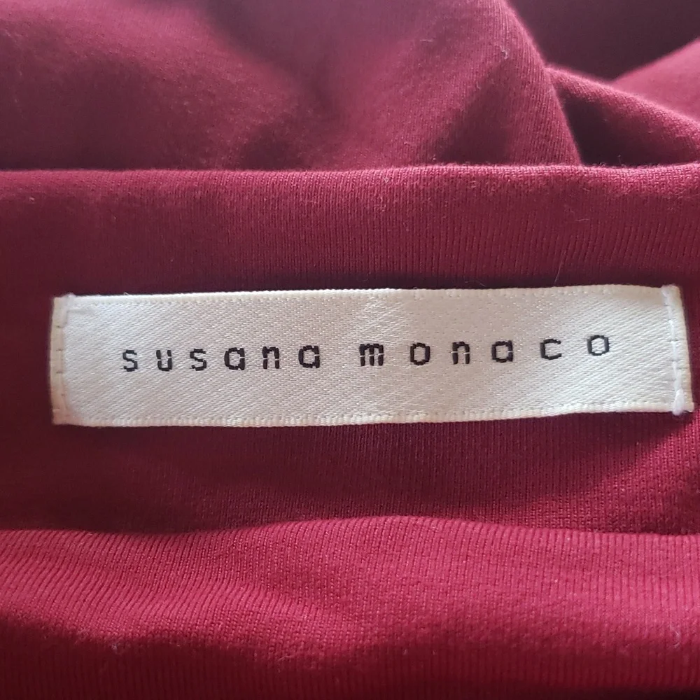 Susana Monaco Red Halter Dress size Small - Picture 3 of 4